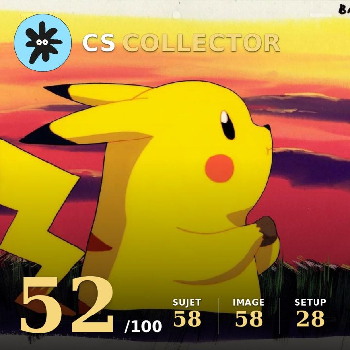 Pikachu de profil, un objet serré